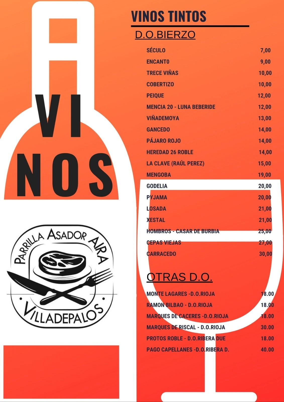 Vinos tintos