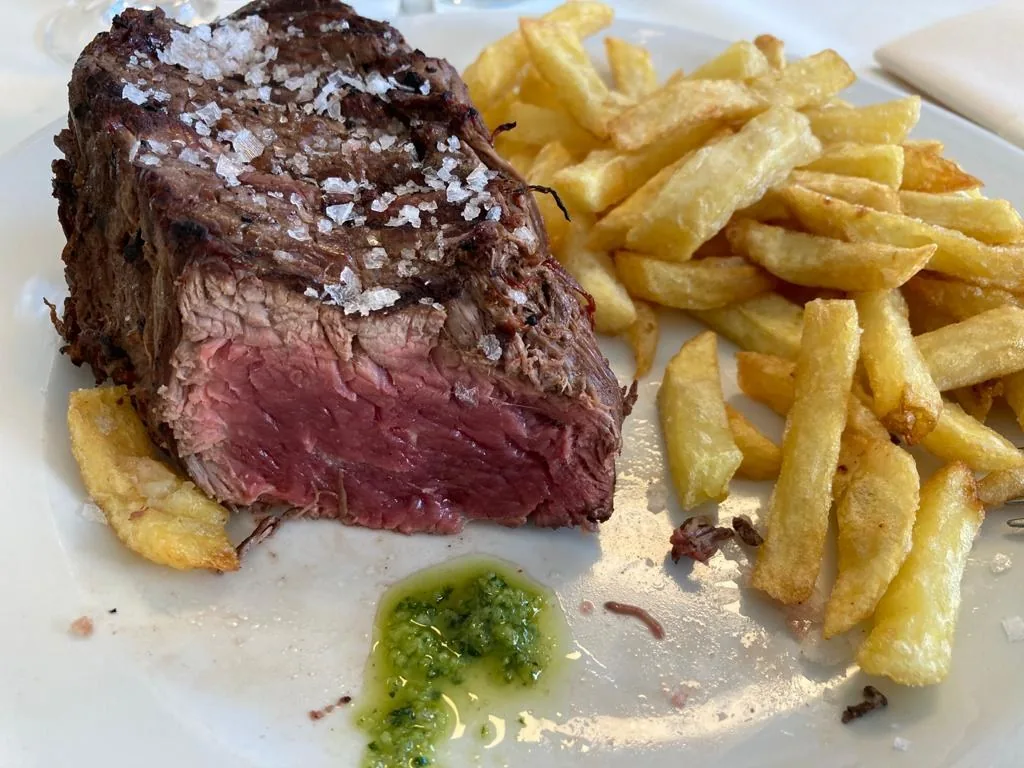 Chuletón con patatas
